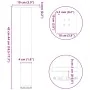 Patas para mesa de centro 4 uds acero blanco 42-44 cm | Foro24.es | Tu tienda online para hogar, jardín y más Foro24.es