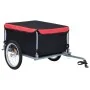Remolque para bicicletas negro y rojo 65 kg by , Bicycle trailers - Ref: Foro24-92588, Price: 141,76 €, Discount: %