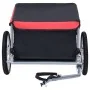 Remolque para bicicletas negro y rojo 65 kg by , Bicycle trailers - Ref: Foro24-92588, Price: 141,76 €, Discount: %