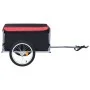 Remolque para bicicletas negro y rojo 65 kg by , Bicycle trailers - Ref: Foro24-92588, Price: 141,76 €, Discount: %