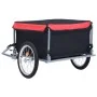 Remolque para bicicletas negro y rojo 65 kg by , Bicycle trailers - Ref: Foro24-92588, Price: 141,76 €, Discount: %