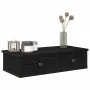 Estante de pared con cajones de madera contrachapada negro | Foro24.es | Tu tienda online para hogar, jardín y más Foro24.es