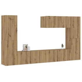 Comprar Muebles de TV de pared 7 uds madera