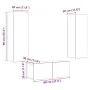 Muebles de TV de pared 6 uds madera ingeniería roble artesanal de , Muebles TV - Ref: Foro24-3328968, Precio: 172,63 €, Descu...
