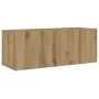 Muebles de TV de pared 4 uds madera ingeniería roble artesanal de , Muebles TV - Ref: Foro24-3328982, Precio: 158,27 €, Descu...