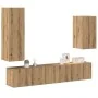 Mueble para TV de pared madera contrachapada artesanal 4 piezas de , Muebles TV - Ref: Foro24-3329152, Precio: 172,29 €, Desc...