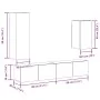 Mueble para TV de pared madera contrachapada artesanal 4 piezas de , Muebles TV - Ref: Foro24-3329152, Precio: 172,29 €, Desc...