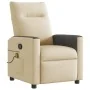 Sillón de masaje reclinable de tela crema | Foro24.es | Tu tienda online para hogar, jardín y más Foro24.es