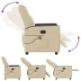 Sillón de masaje reclinable de tela crema | Foro24.es | Tu tienda online para hogar, jardín y más Foro24.es