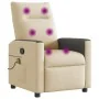 Sillón de masaje reclinable de tela crema | Foro24.es | Tu tienda online para hogar, jardín y más Foro24.es