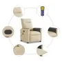 Sillón de masaje reclinable de tela crema | Foro24.es | Tu tienda online para hogar, jardín y más Foro24.es