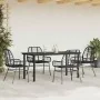 Juego de comedor jardín 5 piezas ratán sintético vidrio negro von , Gartensets - Ref: Foro24-3334537, Preis: 356,87 €, Rabatt...