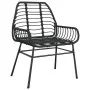 Juego de comedor jardín 5 piezas ratán sintético vidrio negro von , Gartensets - Ref: Foro24-3334537, Preis: 356,87 €, Rabatt...