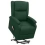 Sillón de masaje elevable tela verde oscuro by , Electric massage chairs - Ref: Foro24-329715, Price: 387,54 €, Discount: -5%%