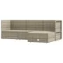 Set de muebles de jardín 4 pzas y cojines ratán sintético gris | Foro24.es | Tu tienda online para hogar, jardín y más Foro24.es