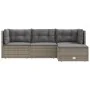 Set de muebles de jardín 4 pzas y cojines ratán sintético gris | Foro24.es | Tu tienda online para hogar, jardín y más Foro24.es