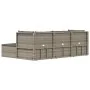 Set de muebles de jardín 4 pzas y cojines ratán sintético gris | Foro24.es | Tu tienda online para hogar, jardín y más Foro24.es