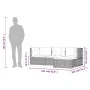 Set de muebles de jardín 4 pzas y cojines ratán sintético gris | Foro24.es | Tu tienda online para hogar, jardín y más Foro24.es