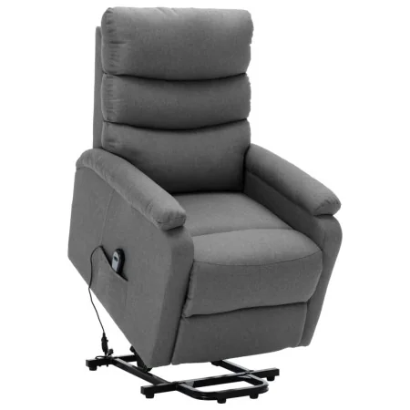 Sillón elevable tela gris claro de , Sillones - Ref: Foro24-321236, Precio: 343,12 €, Descuento: %