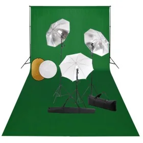 Kit estudio fotográfico lámparas, sombrillas