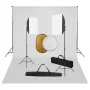Kit de estudio fotográfico con luces softbox, fondo y reflector by , Flashes and studio lighting - Ref: Foro24-3067056, Price...