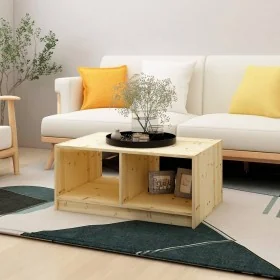 Mesa de centro de madera maciza de abeto 75x50x33,5 cm de , Mesas de centro - Ref: Foro24-809905, Precio: 39,02 €, Descuento:...