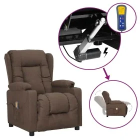 Sillón de masaje elevable tela gris taupé by , Electric massage chairs - Ref: Foro24-3093441, Price: 307,45 €, Discount: -5%%