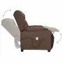 Sillón de masaje elevable tela gris taupé by , Electric massage chairs - Ref: Foro24-3093441, Price: 307,45 €, Discount: -5%%