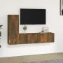 Set de muebles de TV 3 pzas madera contrachapada roble ahumado de , Muebles TV - Ref: Foro24-3120257, Precio: 96,44 €, Descue...