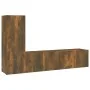 Set de muebles de TV 3 pzas madera contrachapada roble ahumado de , Muebles TV - Ref: Foro24-3120257, Precio: 96,44 €, Descue...