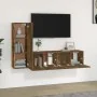 Set de muebles de TV 3 pzas madera contrachapada roble ahumado de , Muebles TV - Ref: Foro24-3120257, Precio: 96,44 €, Descue...