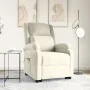 Sillón de masaje elevable terciopelo color crema | Foro24.es | Tu tienda online para hogar, jardín y más Foro24.es
