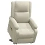 Sillón de masaje elevable terciopelo color crema | Foro24.es | Tu tienda online para hogar, jardín y más Foro24.es