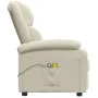 Sillón de masaje eléctrico terciopelo color crema | Foro24.es | Tu tienda online para hogar, jardín y más Foro24.es