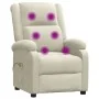 Sillón de masaje eléctrico terciopelo color crema | Foro24.es | Tu tienda online para hogar, jardín y más Foro24.es