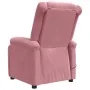 Sillón reclinable eléctrico de terciopelo rosa by , Armchairs - Ref: Foro24-3098397, Price: 218,11 €, Discount: -5%%