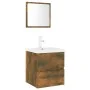 Set de muebles de baño madera contrachapada color roble ahumado by , Bathroom furniture - Ref: Foro24-3152864, Price: 176,28 ...