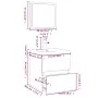 Set de muebles de baño madera contrachapada color roble ahumado by , Bathroom furniture - Ref: Foro24-3152864, Price: 176,28 ...