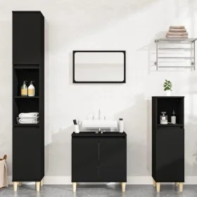 Juego de muebles de baño 3 pzas madera