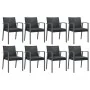 Juego comedor jardín 9 piezas y cojines ratán sintético y acero by , Garden sets - Ref: Foro24-3187000, Price: 795,42 €, Disc...