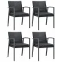 Juego comedor jardín 5 piezas y cojines ratán sintético y acero by , Garden sets - Ref: Foro24-3186995, Price: 435,75 €, Disc...