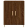 Aparador alto madera contrachapada marrón roble 69,5x34x180 cm by , Sideboards - Ref: Foro24-3189244, Price: 144,61 €, Discou...