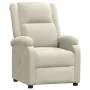 Sillón reclinable terciopelo blanco crema by , Armchairs - Ref: Foro24-342408, Price: 184,26 €, Discount: -5%%
