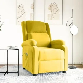 Comprar Sillón de masaje de terciopelo amarillo