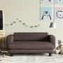 Sofá para niños y reposapiés cuero sintético marrón 100x50x30cm | Foro24.es | Tu tienda online para hogar, jardín y más Foro24.es