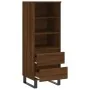 Aparador alto madera contrachapada roble marrón 40x36x110 cm | Foro24.es | Tu tienda online para hogar, jardín y más Foro24.es