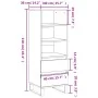 Aparador alto madera contrachapada roble marrón 40x36x110 cm | Foro24.es | Tu tienda online para hogar, jardín y más Foro24.es