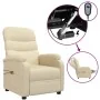Sillón de masaje eléctrico tela color crema de , Sillones de masaje eléctricos - Ref: Foro24-3073703, Precio: 278,26 €, Descu...