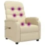 Sillón de masaje eléctrico tela color crema de , Sillones de masaje eléctricos - Ref: Foro24-3073703, Precio: 278,26 €, Descu...