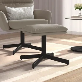 Reposapiés de terciopelo gris claro 60x60x36 cm by , Ottomans - Ref: Foro24-341626, Price: 39,22 €, Discount: %